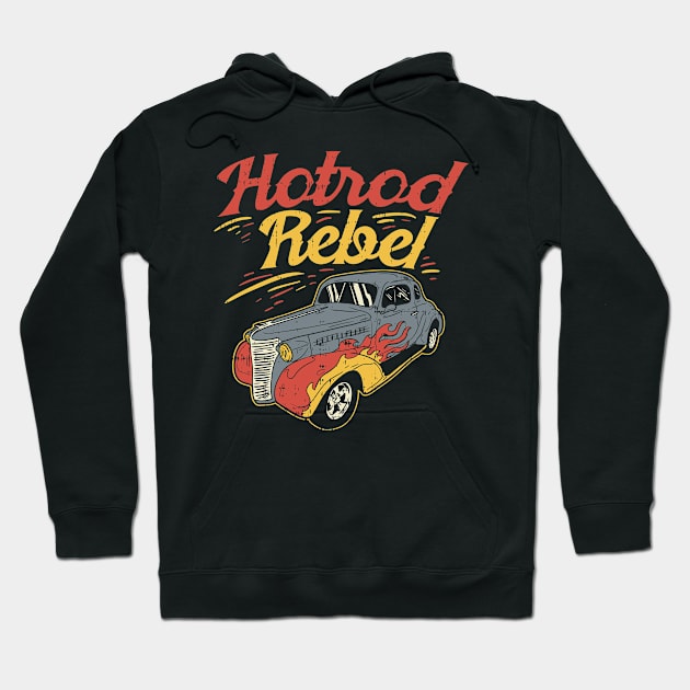 Hotrod Rebel Hoodie by maxdax